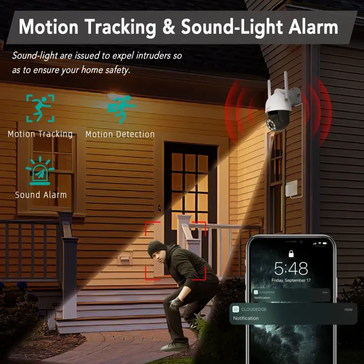 DEKCO%20DC5L%202K%20Security%20Camera%20Outdoor/Home,%20WiFi%20Outdoor%20Security%20Cameras%20Pan-Tilt%20360%20deg%20View,%203MP%20Dome%20Surveillance%20Cameras%20with%20Motion%20Detection%20and%20Siren,%202-Way%20Audio,Full%20Color%20Night%20Vision,%20Waterproof%20-%20Image%202