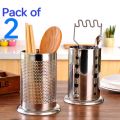 Heavy Duty Stainless Steel Kitchen Utensils Spoon Holder Kitchen Utensil Organizer Spatula Holder for Countertop. 