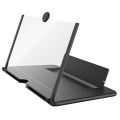 Screen Magnifier for Cell Phone, 3D HD Mobile Magnifier Screen Amplifier Universal Projector for Movies Videos Gaming, Foldable Stand Compatible with All smart phone. 