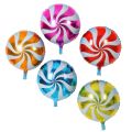 Lollipop Balloons-5 Pieces-Aluminum Fruit Foil balloons shaped helium Candy balony glob Tide Candy toys gifts. 