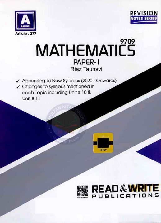 Mathematics 9709 Paper 1 Revision Notes Series Article 277 for A Level ...