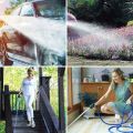 SP Dealz Garden Hose,50 ft /100 ft Expanding Hose Pipe with 8 Function Hose Nozzle,3 Times Expandable Magic Hose 15m (50ft,100ft)). 