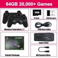 Wireless Retro Game Console, New Game Stick Lite 2025 Best Childhood Memories, Plug and Play Video Game Stick Built in 20000+ Games,9 Emulator Console, Dual 2.4G Wireless Controllers,4K HDMI Output with Stick (2 Controller, 1 Game Stick). 