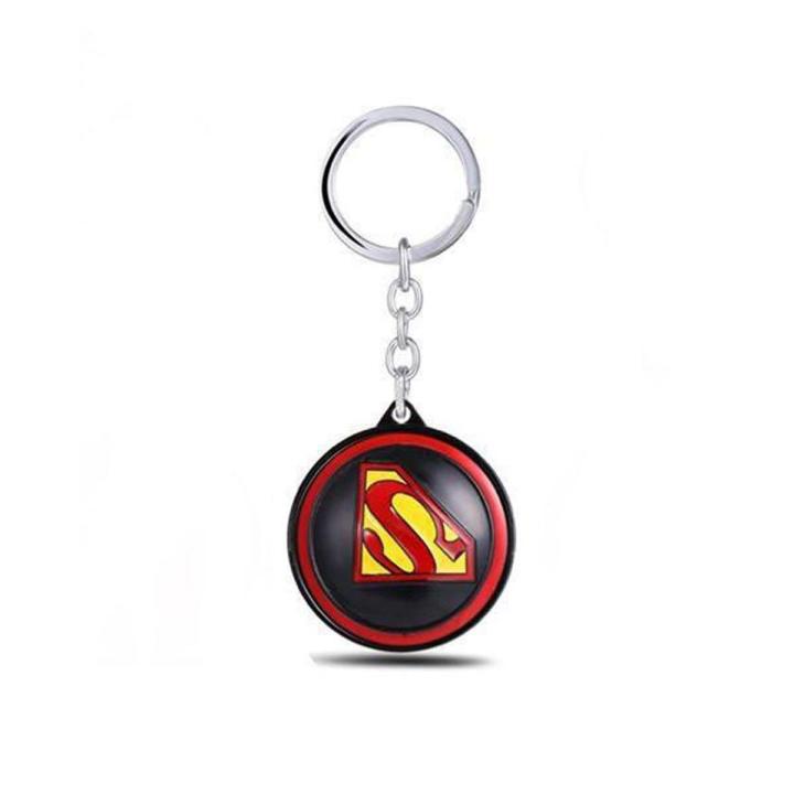 Superman 3D Rotating Red & Black Key Chain