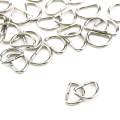 Graceful 10Pcs Metal D Ring D-rings Purse Buckles For Clothes Bag Case Strap Web Belt. 