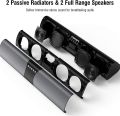 PC Soundbar, 20W Bluetooth Computer Speaker, Wired and Wireless Mini TV Soundbar for Desktop Laptop, Portable Soundbar,USB Powered, 3D Surround Sound, Built-in Microphone, 3.5mm Aux Input & TF, 16". 