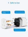 Meross Smart Plug with Energy Monitor Wi-Fi Outlet Work with Alexa Echo, Google Home, Smart Socket No Hub Required 13A (3-Pack). 