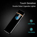 Usb Rechargeable Touch Sensor Lighter With Usb Rechargeable Cable Portable Lighter Ultra-thin Fingerprint Touch Sensor Lighter Rechargeable USB Charging Lighter Amazing Durable Lighter. 