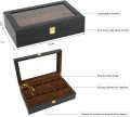 12 Slots Wrist Watch Box Watch Holder Storage Case Organizer High Quality PU Leather Watch Display Storage Box Smart Watch Display Box. 
