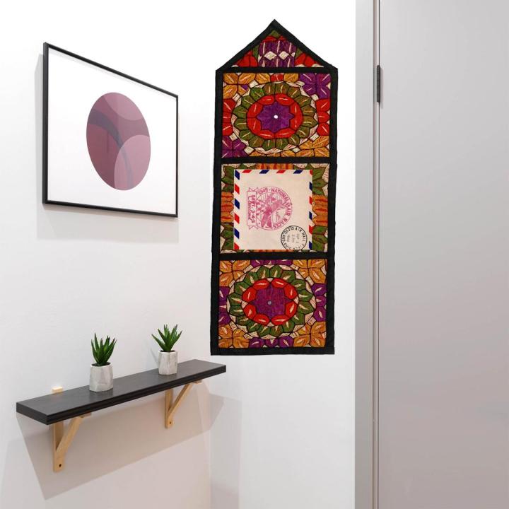 Hand Embroidered Letter Wall Letter Holder Sindhi Dastkari