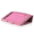 For Acer Iconia One 7 B1-730HD Tablet Folio Luxury PU Leather Case Cover Stand - powder. 
