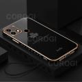 For Infinix Hot 10i Back Cover Luxury 6D Plating Maple Leaf Side Pattern Soft Silicone Square Mobile Phone Case. 