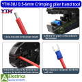 YTH YH-30J Insulated Wire Terminals Connectors Ratcheting Crimper 20-10AWG(0.5-6mm²) by Electrica. 