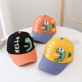 2021 Trend Baby Hat Sumbrero New Dinosaur Print Baseball Cap Takip Summer Sunscreen Kids Beach Hat Outdoor Sun Protection Sun Hat Fashion Baby Accessories Unisex.