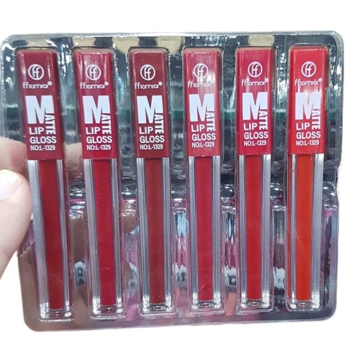 6%20pcs%20Nude%20Red%20Matte%20Lipgloss%20Liquid%20Lipstick%20Set%20of%206%20Shades%20Matte%20Nude%20Colors%20Lip%20Sticks%20-%20Image%203