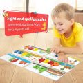 Urban Vendors Wooden Spelling Toy Game, ABC Spelling Learning Puzzle Toy Game for Kids, Educational & Teaching Aid for Parents Treehole Spelling Game. 
