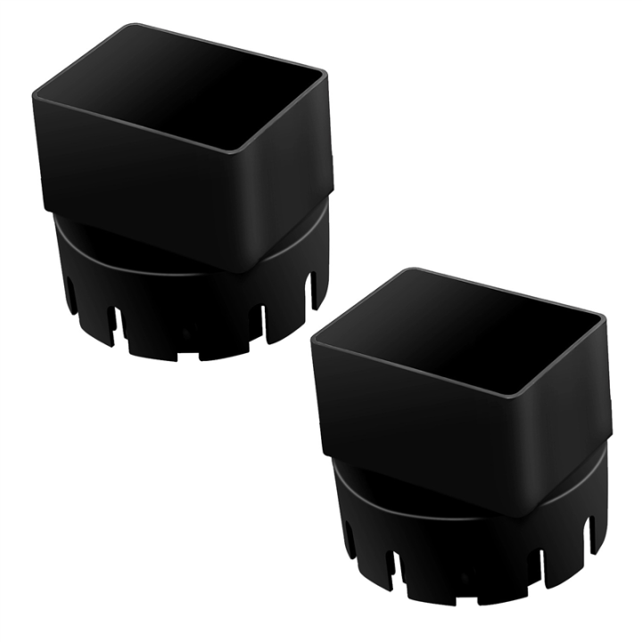 2 Piece Downspout Adaptor To Drain Pipe Roof Rain Gutter Downspout Extensions Universal Downspout Extender Black