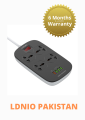 LDNIO SC4407 Power Strip With 4 Socket Outlets and 4 USB Port. 