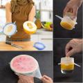 Universal Food Silicone Cover, 6 Pieces Reusable Stretch Lids For Cookware With Silicone Lid guards made of silicone. 