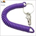 Spring Key Chain with Keyring Keys Fishing Tools Spring Safety Rope. 