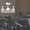 Team Work Idea Wall Stickers for Office Decor Vinyl Wall Art Commercial Offices Decoration Motivational Wallpapers. 