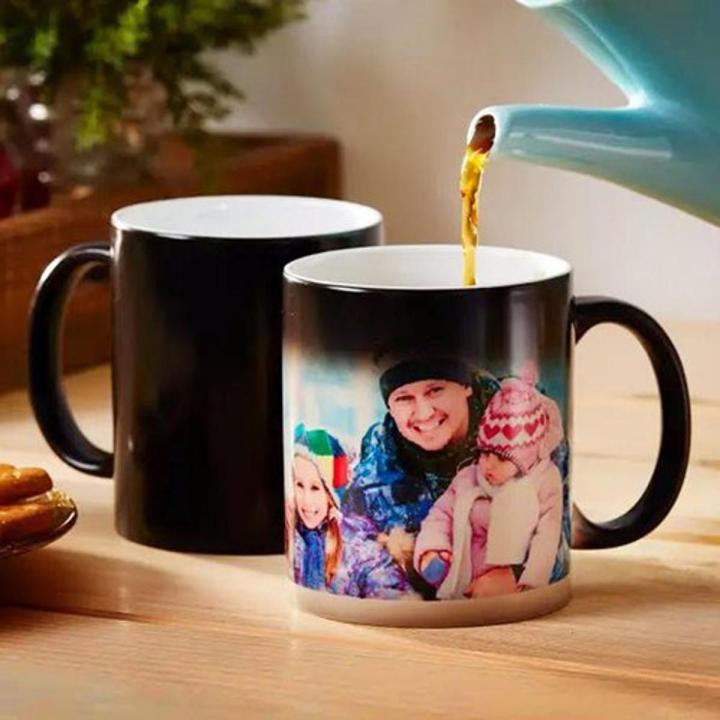 Customize Magic Mug. Color Changing Mug, Magic Mugs With Text, Logo, or Photo. Heat Changing Custom Magic Photo Mugs (PERFECT GIFT FOR YOUR FAMILY & FRIENDS)