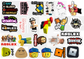 25pcs ROBLOX sticker pack for online gamers gaming gameplay bloxburg adopt me minecraft kids game ideal for journalling laptop. 