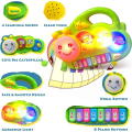 Caterpillar Music Elf Piano Toy For Kids - Fun Caterpillar Light Up Musical Educational Toy For Kids. 