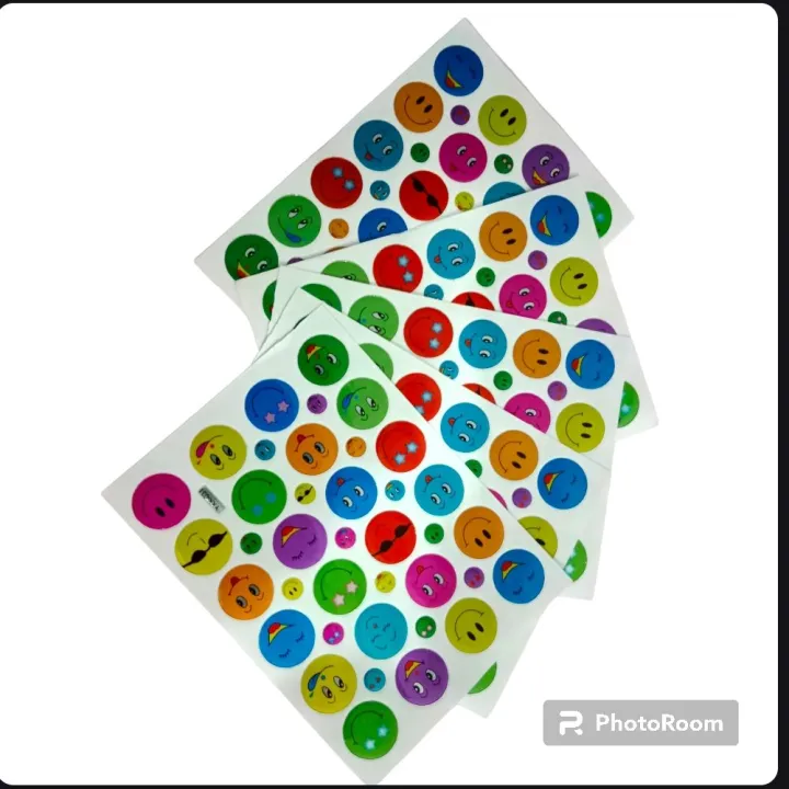 (Pack%20of%205%20)%20Smiley%20Faces,%20Multicolor%20Shape%20Stickers%20Faces,%20Multicolor%20Shape%20Stickers%20-%20Image%204