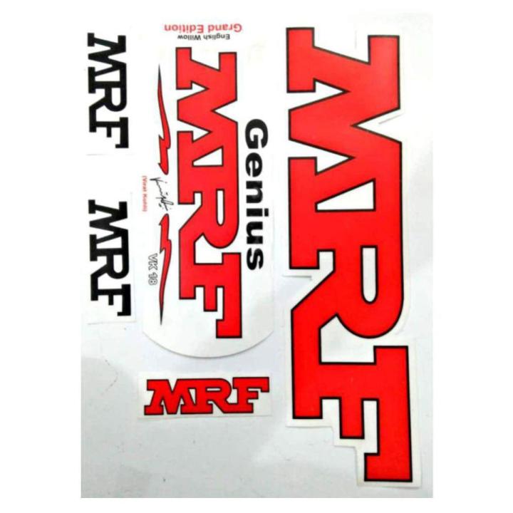 2D MRF Cricket Bat Stickers AB DE Villiers Edition