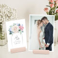 5Pcs/Set Wooden photo holder Name Seating Labels Menu Stand Table Number Holders Wedding Photos Clips. 