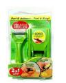 Miracle Peeler 2 In 1 Julienne Peeler Mandolin Vegetable Slicer Cutter Chopper. 