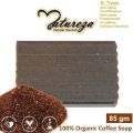 Natureza Handmade Organic Coffee scrub soap Anti aging 85g. 