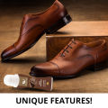 WBM Liquid Shoe Polish - Brown  Instant Shine Shoe Polish with Cleaning Sponge - 75ML. 