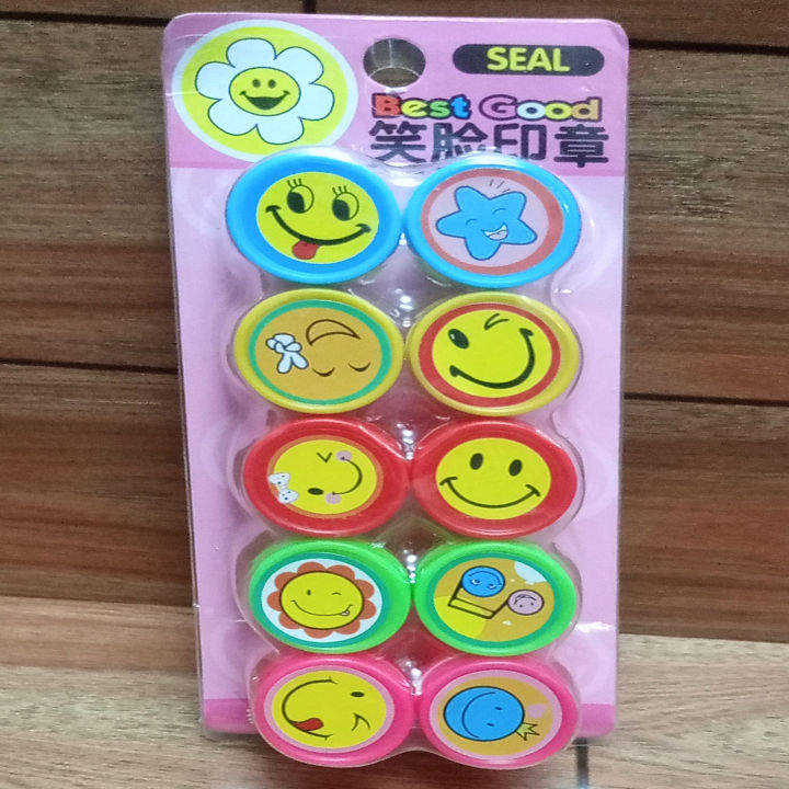 Happy Emoji Face Stamp Art # OFADM- SF Stamp-0001