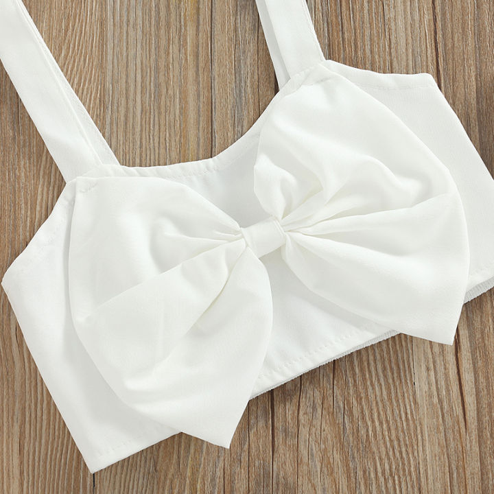 2%20Pieces%20Kids%20Suit%20Set,%20Solid%20Color%20Bowknot%20Sleeveless%20Crop%20Tops+%20Floral%20Print%20Skirt%20for%20Girls,%209%20Months-4%20Years%20-%20Image%205