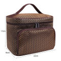 Makeup Organizer with Two-way Zipper Jewelry Digital Toiletry Bag. 