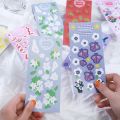 Butterfly Floral Sticker Pastoral Decoration Ribbon Sticker Diy Diary Scrapbooking Planner Stickers Office School Supplies. 