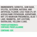 Trident Bubble Gum Spearmint, Sugar Free, Pack of 12 Chewing Gums Box. 