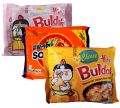 Samyang 3 Different Ramen (Orange+Pink+Yellow) Original + Carbonara Cheesy + Yellow Cheese Noodles, Korean Noodles Imported Noodles. 