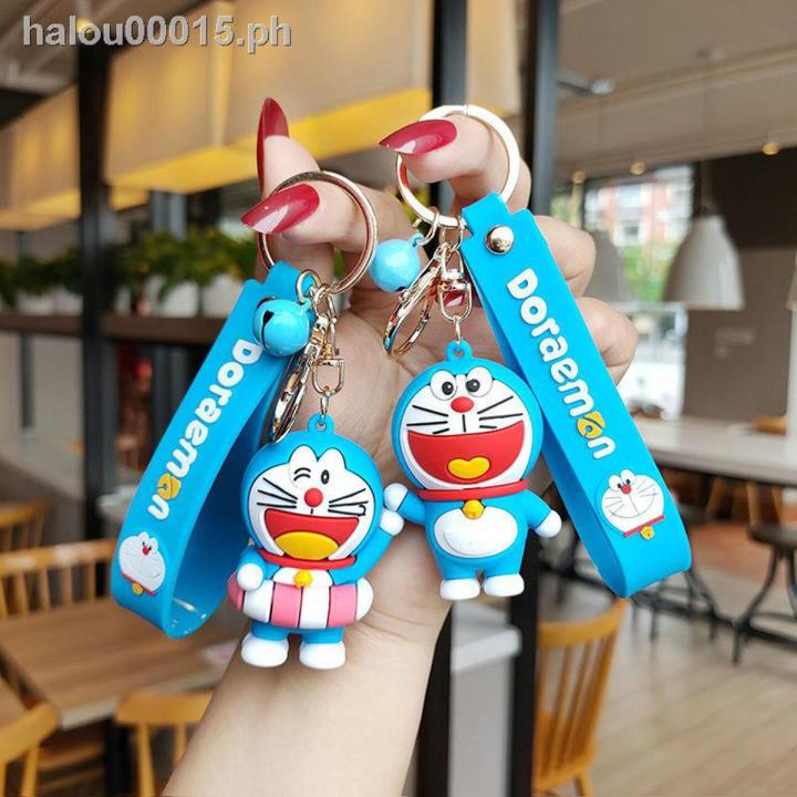 Cartoon key chain✐Cartoon cute keychain female ins net red couple car key chain ring ring doll pendant school bag pendant male
