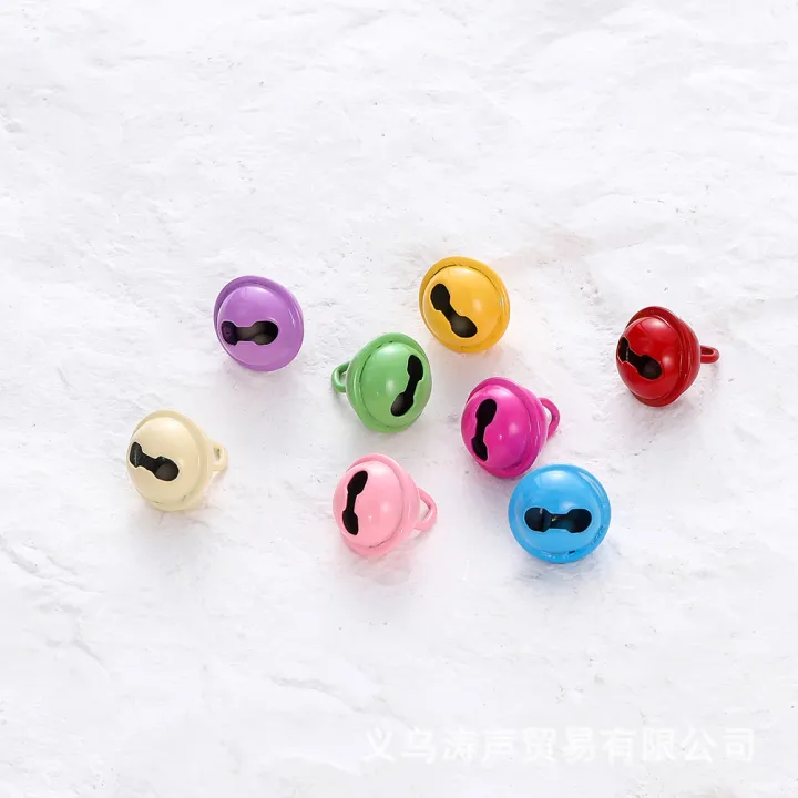 DIY%20Ornament%20Accessories%2014mm%20Candy%20Color%20Bell%20Pet%20Bell%20Keychain%20Pendant%20Color%20Spray%20Painted%20Christmas%20Bell%20-%20Image%202