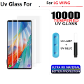 LG Wing UV Tempered Glass Screen Protector Full Curved Protector Nano Liquid For LG wing. 