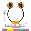 TRIMUX  USB Rechargeable Wearable Portable  Neckband Double Fan Personal Neck Fans. 