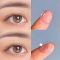 TRANSPARENT CONTACT LENS WITH COMPLETE KIT , GET RID OF GLASSES , NO ONE CAN JUDGE YOU WEAR A LENS ,  EYE SIDE LENS ,  CLEAR LENS ,. 