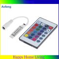 ✿Ready Stock [aofeng]5-24V 24 Keys LED Strip RF Wireless RGB Controller Remote Controller. 