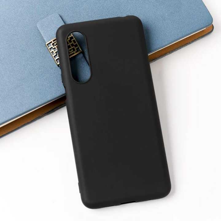 Sharp Aquos Zero 5G Basic Case Matte Soft Silicone TPU Back Cover For Sharp Aquos Zero 5G Phone Case Slim shockproof - Black