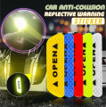 Pack Of 4 - Safety Warning Mark Car Reflective Tape Door Open Signal Stickers For Bikes And Cars. 