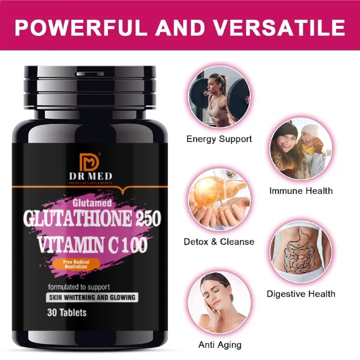 "DR%20MED%20Glutamed%20Glutathione%20250,%20Vitamin%20C%20100:%20Advanced%20Skin%20Brightening%20and%20Glowing%20Enhancement%20-%2030%20Tablets"%20(Its%20Wholesale%20price)%20-%20Image%203