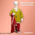 Traditional Girls Hyderabadi Style Suit for Parties & Weddings Wear. 